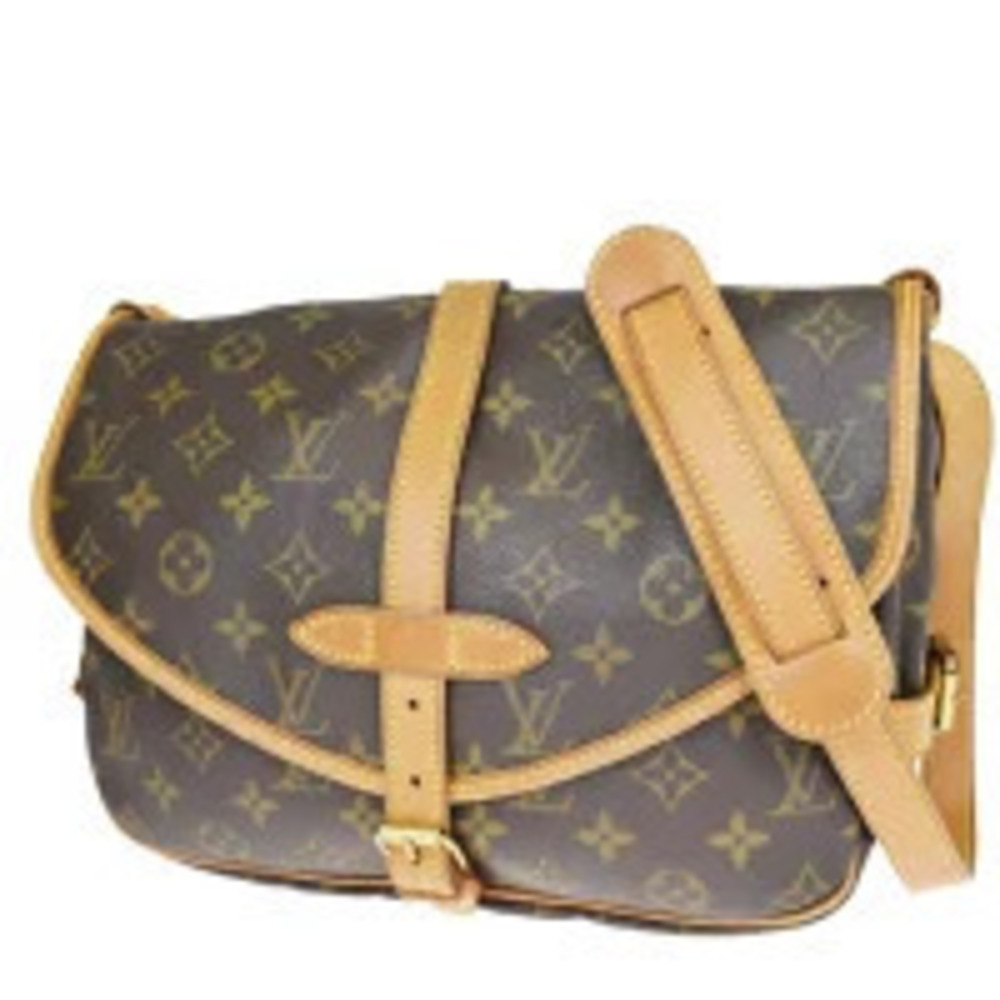 Louis Vuitton Saumur Shoulder Bag Monogram Leather